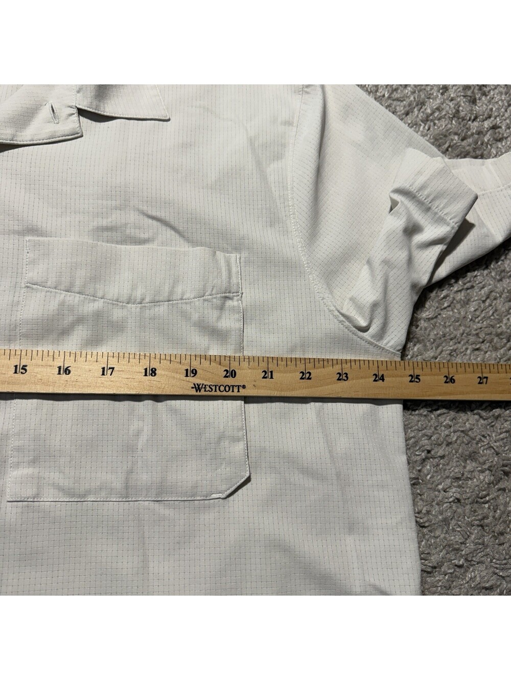Lululemon Airing Easy Camp Collar Button Up Short Sleeve Shirt Bone Men’s XL - Picture 6 of 9